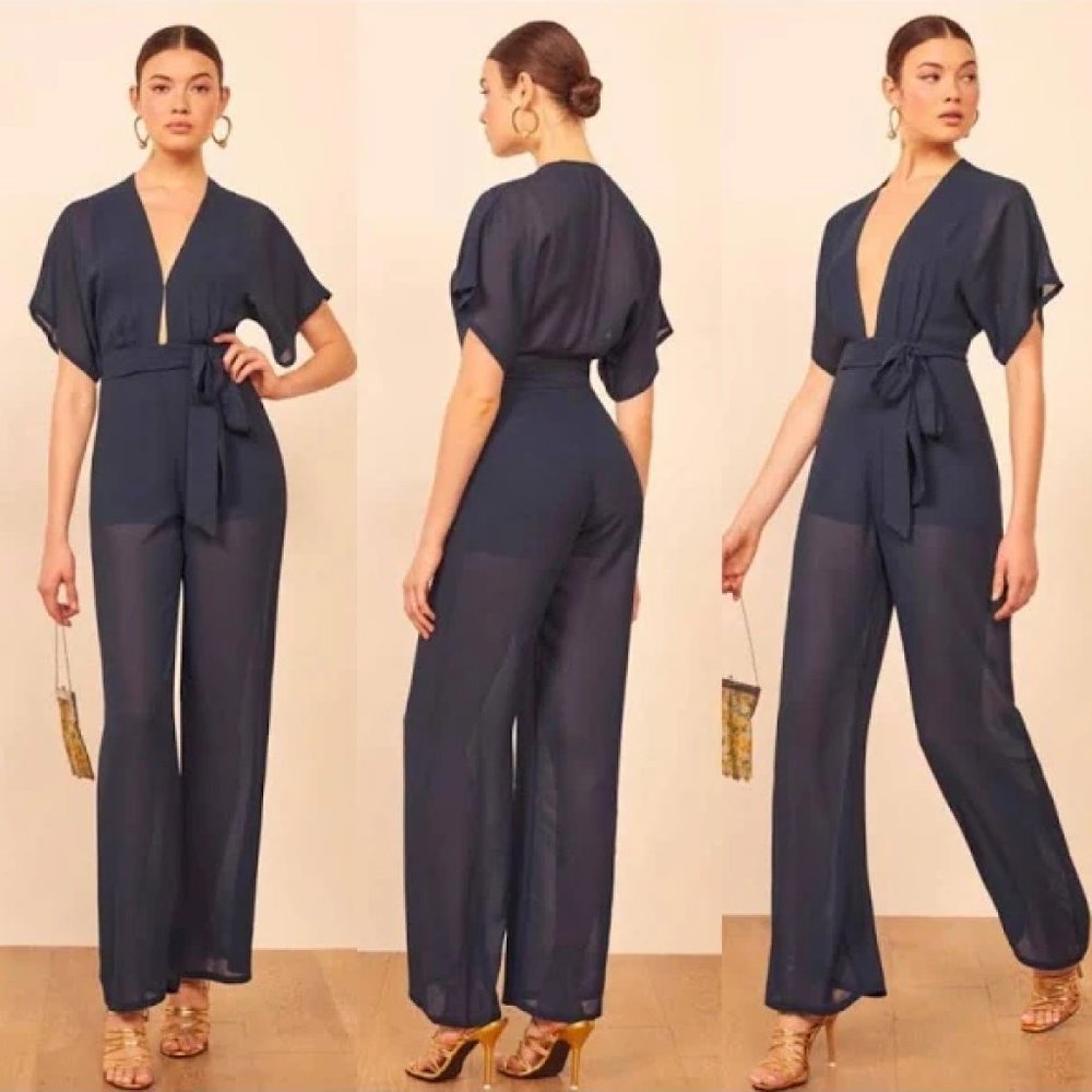 Reformation Lemongrass Jumpsuit NWT Size 0